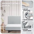 thumbnail image 7 of JIATER Futon Slipcovers Stretch Armless Futon Bed Covers Machine Washable Furniture Protector,Silver Gray, 7 of 7