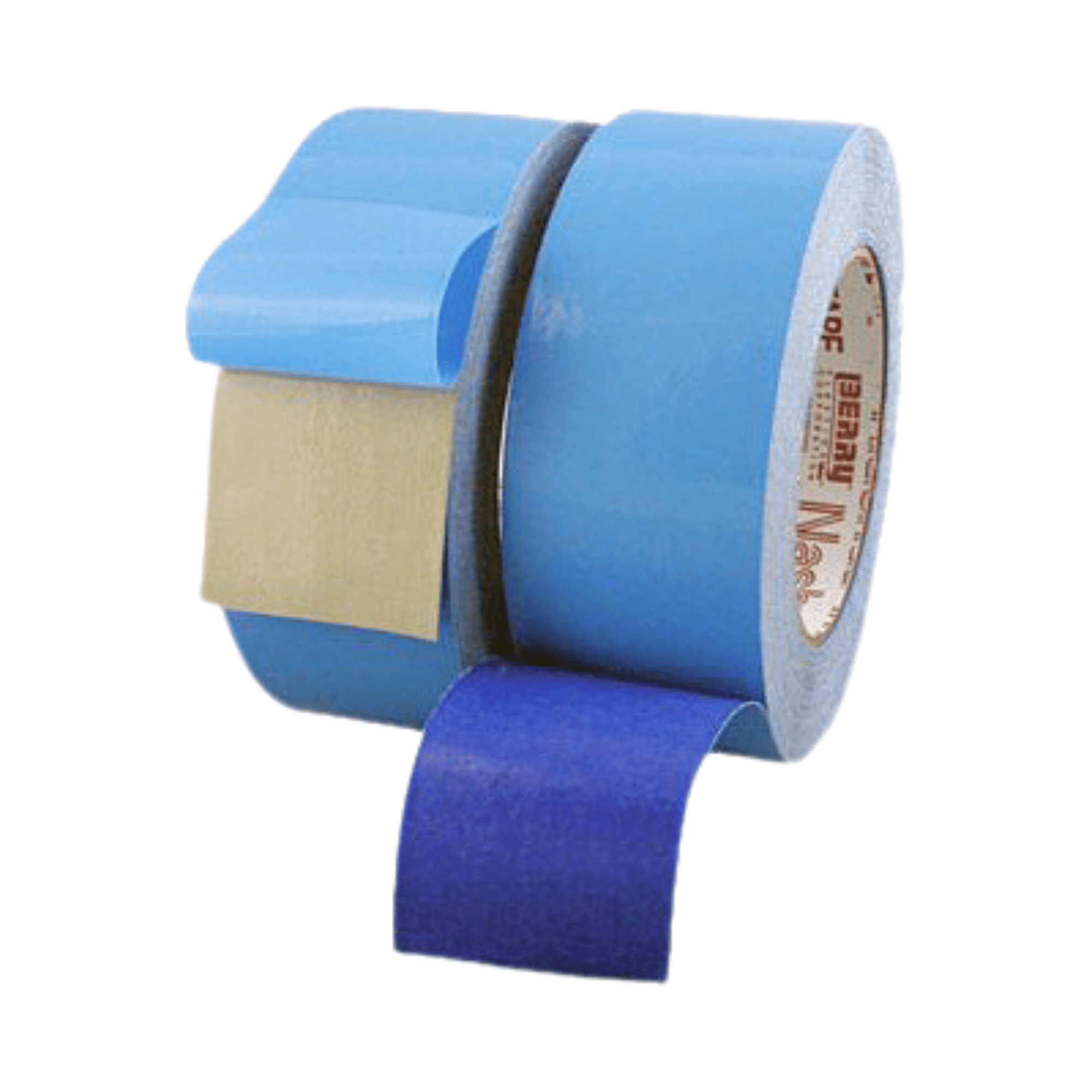Nashua CleanDrape Double-Sided Abatement / Sheeting Tape: 2 in. x 60 ft. (Natural and Blue)