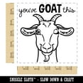 thumbnail image 2 of You've Goat Got This Motivational Quote Pun Square Rubber Stamp Stamping Scrapbooking Crafting - Large 2.75in, 2 of 7