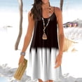 thumbnail image 4 of Robe d'Été Sans Manches pour Femme, Mini Robe de Plage, Bretelles Spaghetti Ajustables, Robe Ample Plissée, Robe Soleil Bohème à Imprimé, 4 of 7
