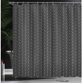 thumbnail image 3 of Ambesonne Abstract Shower Curtain, Window-Like Squares Lines, 69"Wx70"L, Charcoal Grey White, 3 of 4