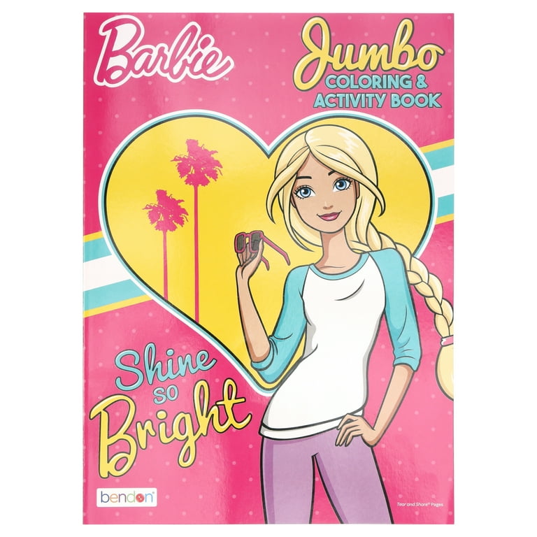 BARBIE Coloring Book 2, 80 Pages, 2-Pack for Learning Activity