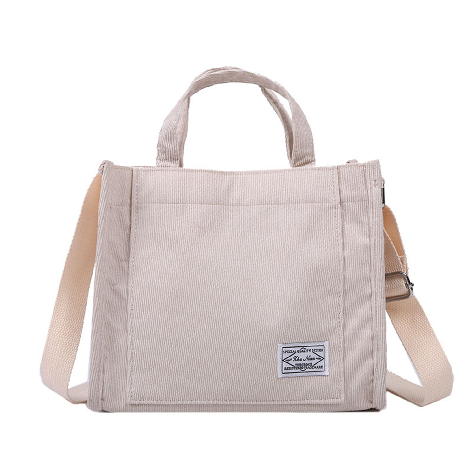Cotton Canvas Small Bag Casual Tote Eco Crossbody Bag Vintage Messenger