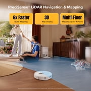 Roborock Qrevo S5V Robot Vacuum and Mop, 12000Pa Suction, FlexiArm Edge Mopping, Auto Mop Washing&Drying, Self-Emptying, Dual Zero-Tangle System, Smart Obstacle Avoidance, 10mm Mop Lifting