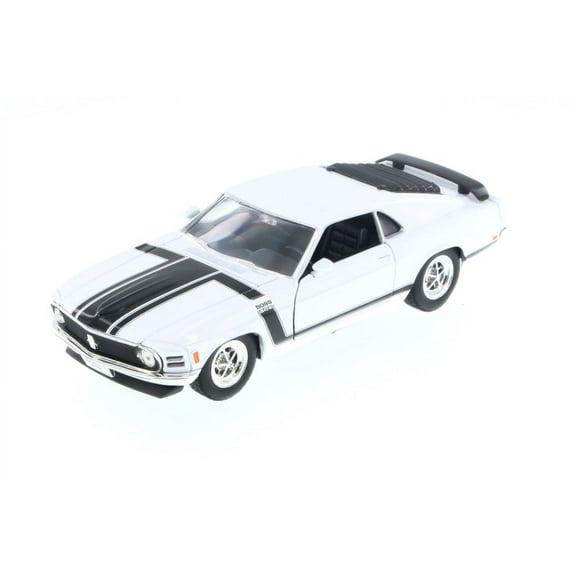 1970 Ford Mustang, White - Welly 22088 - 1/24 Scale Diecast Model Toy Car (Brand New, but NOT IN BOX)