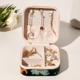 thumbnail image 6 of Christmas Tree Travel Portable Square Jewelry Box Organizer for Girls and Women with Ring Earring Necklace Bracelet Storage Display Case Holder, 6 of 6