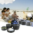 thumbnail image 4 of Outdoor Portable Camping Cookware Set Hiking Pans Pot Mess Kit for 5-6 Person, 4 of 9