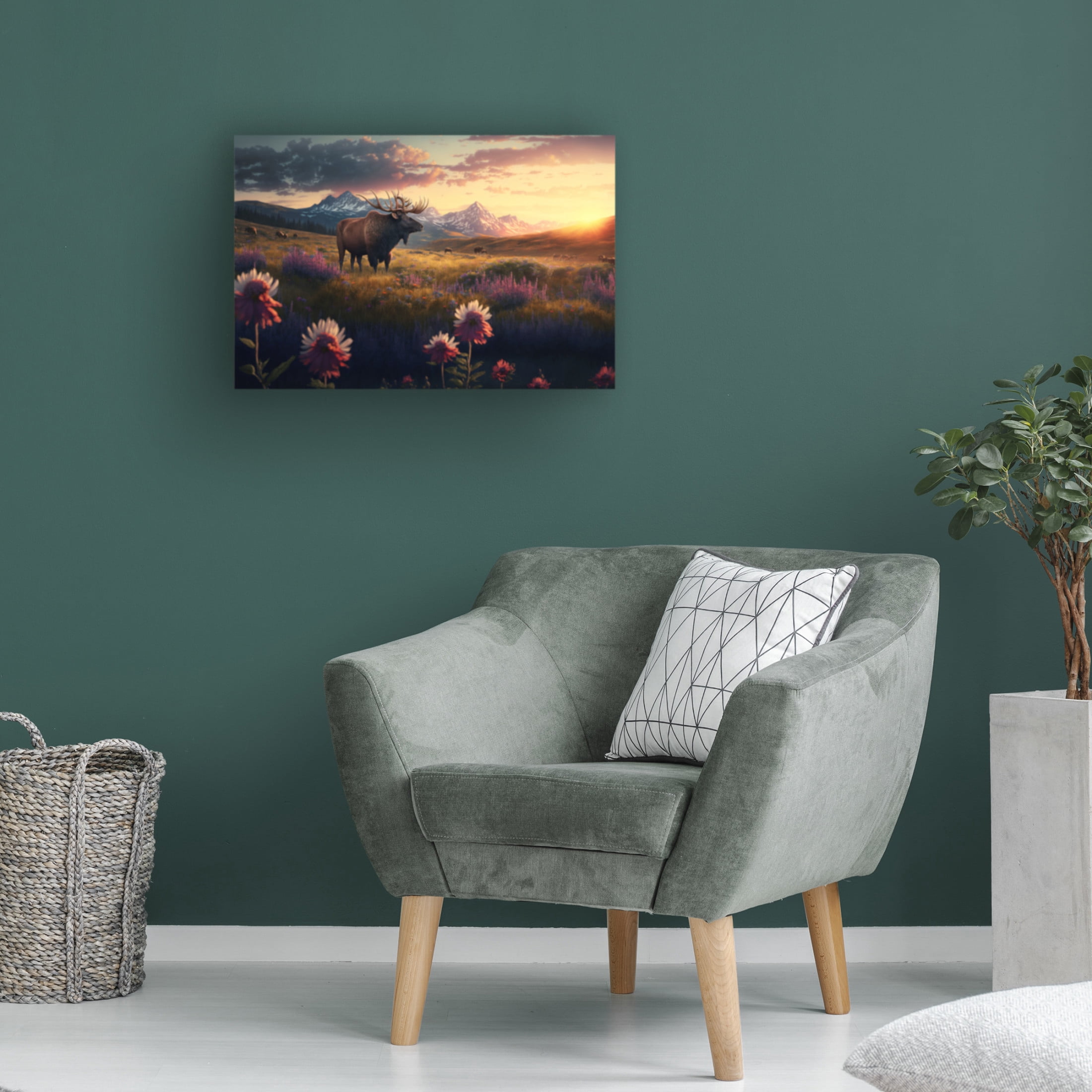 Canvas Wall Art - Ray Heere 'North American Wildlife 9' Wall Art for Living Room, Bedroom, or Office Décor by Trademark Fine Art - 47 x 30 Inches