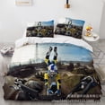 thumbnail image 1 of Off-road Motorcycle Bedding Set Of Three, 3D Printing, Microfiber, Duvet Cover-ZJKDGJKJ, 1 of 4