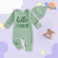thumbnail image 2 of Newborn Baby Boy Clothes Brother Romper Jumpsuits Infant Coming Home Outfit 2Pcs Clothing Set Kaprioy Baby Boy Summer Clothes, 2 of 6