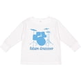 thumbnail image 3 of Inktastic Future Drummer Music Boys Long Sleeve Toddler T-Shirt, 3 of 5