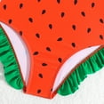 thumbnail image 4 of MEZZALL Children Kids Girls Spaghetti Swimwear Cute Fruit Graphic Printed Swimsuit Breathable Beachwear, 4-5 Years, 4 of 7