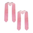 thumbnail image 2 of Disketp Sparkly Pink Glitter Graduation Stole Class of 2024 Customized Congratulations Sash ,Unisex, 72", 2 of 7