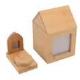 thumbnail image 1 of Pet Photo Urn, House Shape Sturdy Structure Memorial Pet Ashes Box for Cat Dog, 1 of 7