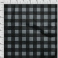 thumbnail image 3 of oneOone Polyester Lycra Gray Fabric Gingham Check Sewing Material Print Fabric By The Yard 56 Inches Wide, 3 of 4