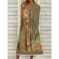 thumbnail image 4 of Robe Décontractée Élégante pour Femme à Manches Courtes, Robe Ample pour Femme, Tempérament, Vacances, Robes Imprimées, 4 of 5