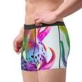 thumbnail image 2 of Sikiie Colorful Glitter Dagon Fruit Print Men's Boxer Briefs, Elastic Waistband Boxer Briefs Leggings-Medium, 2 of 5