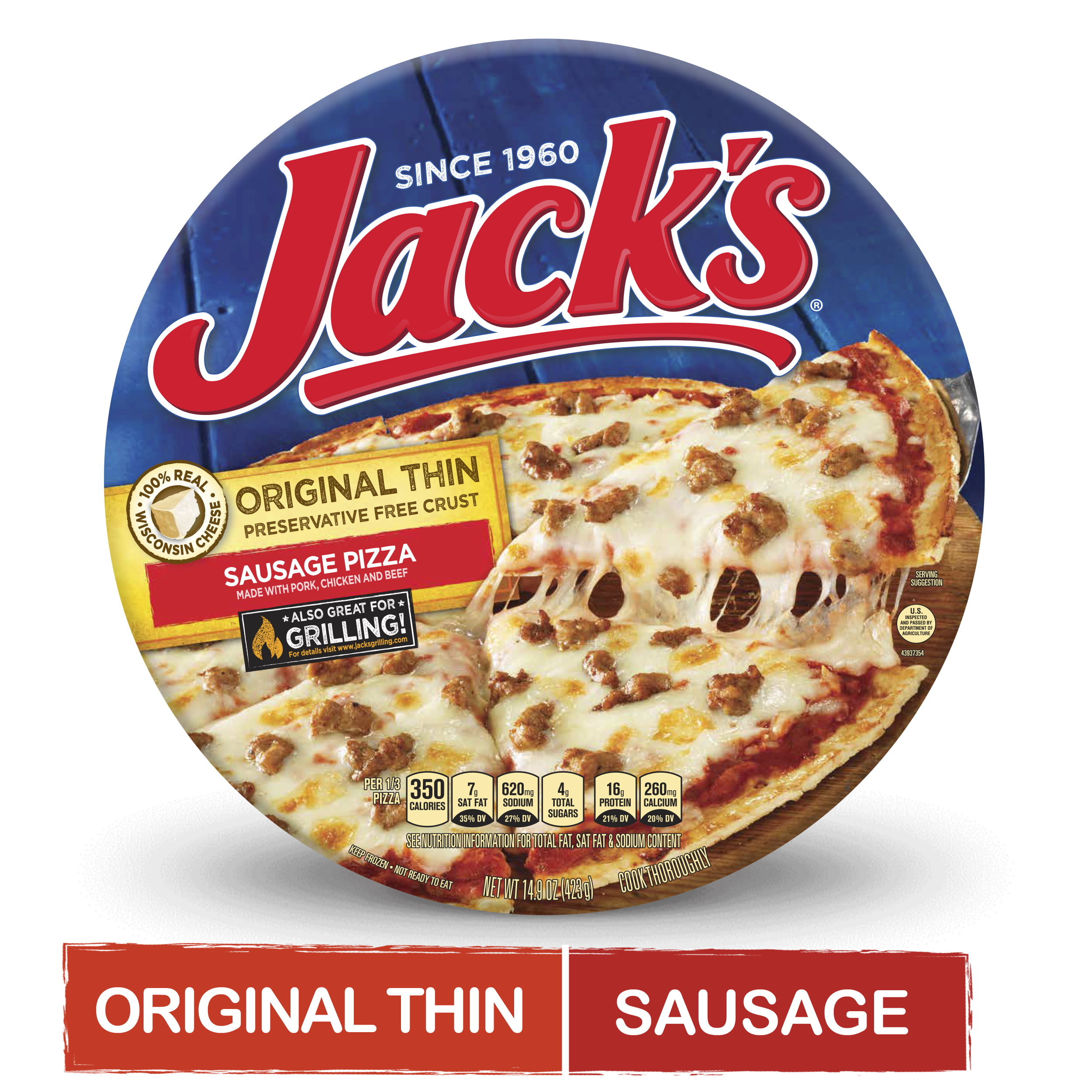 Jack's Original Sausage Frozen Pizza - 14.9oz