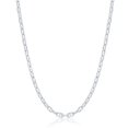 thumbnail image 1 of Sterling Silver Italian High Polish Anchor 3.6mm Marina 16", 18", 20" or 24" Chain, 1 of 4