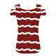 thumbnail image 4 of Camisas de Manga Corta para las Mujeres, Cuello en V Plegable de Impresión Del Hombro Top Casual Hecho de Poliéster Cómodo para el Verano, Tops de Bikini para las Mujeres, 4 of 5