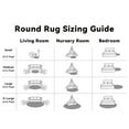 thumbnail image 7 of Buganda Fluffy Area Rugs, Round Area Rug for Living Room, Soft Decorative Carpet for Indoor Home, 5'x5', Black, 7 of 7