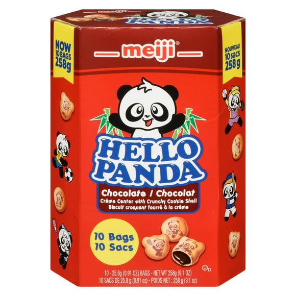 Meiji Giant Hello Panda Cookies - Chocolate, 258 g