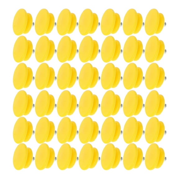 Masteelf  50 Pcs Plastic Studs for Soccer Cleats Ice Spikes Shoes Yellow