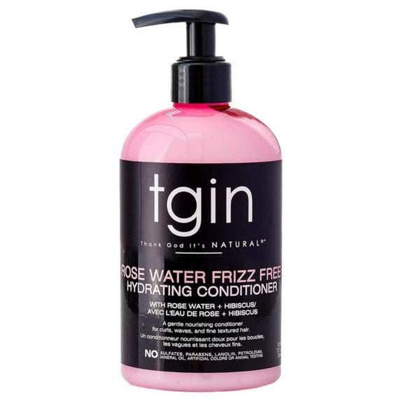 TGIN Rose Water Leave-In Conditioner – Hydration  Frizz Control, 13 fl oz