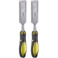 thumbnail image 1 of 2Pcs Straight Wood Chisel 32mm x 260mm CR-V Alloy Beveled Edge Blade Woodworking Hand Tools, 1 of 5