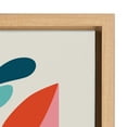 thumbnail image 3 of Kate and Laurel Sylvie Mid Century Modern Fox Framed Canvas Wall Art by Rachel Lee of My Dream Wall, 18x24 Natural, Modern Art for Wall, 3 of 7