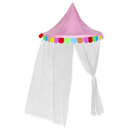 HEMOTON Outdoor Bed Tent for Kids Half Moon Wall Decoration Safer Space