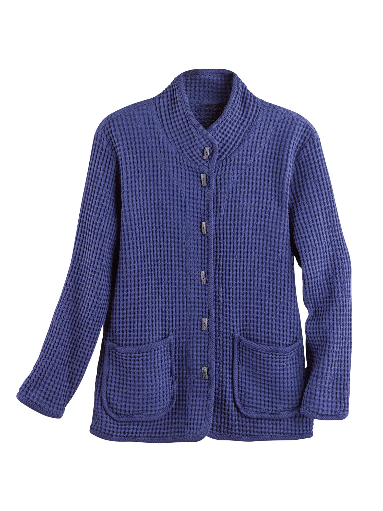 Focus Fashion Focus Fashions Women's Waffle Weave Knit Cotton Jacket