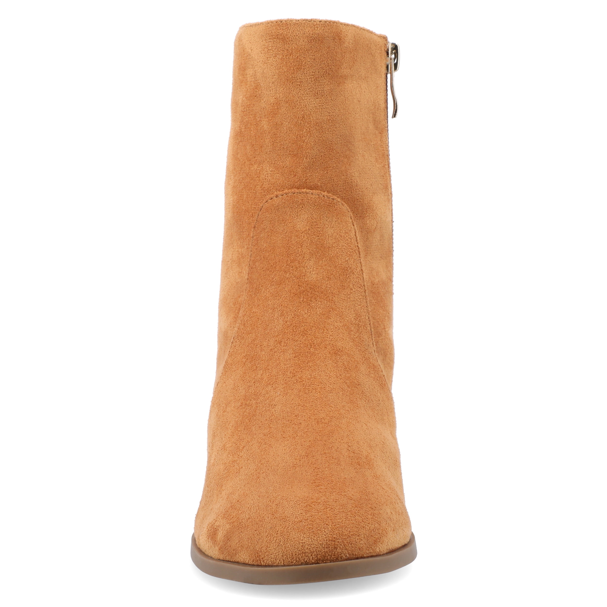 Journee Womens Hayven Stacked Block Heel Almond Toe Booties, Widths Available
