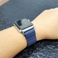 thumbnail image 3 of Magnetic Silicone Loop Band Compatible with Apple Watch Bands 38mm 40mm 41mm 42mm 44mm 45mm, Adjustable Loop Strap Soft Silicone Sport Wrist Band for Apple Watch Series 7 45 mm Series SE 6 5 4 3 2 1, 3 of 6
