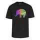 thumbnail image 1 of Camiseta de manga corta Gravity Trading Elefante del arco iris Negro X-Large, 1 of 1