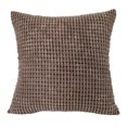 thumbnail image 2 of de de cojín cuadradas decorativas sólidas suaves de pana, 1 Uds., funda de cojín para sofá, dormitorio, coche, pulgadas, 60x60 cm marrón Macarena funda de almohada cuadrada maciza, 2 of 8