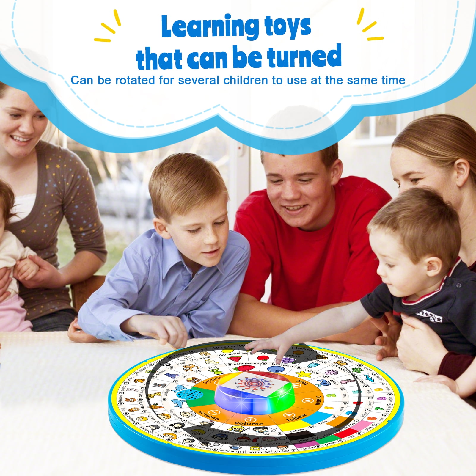 Kids Learning Toys for Toddlers 1-3,musical toys Interactive Educational Toddler Toy,Birthday Gifts for Age 1 2 3 4 5 Year Old Boys Girls
