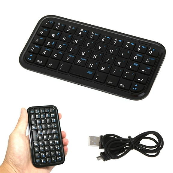 GJX Mini Wireless Bluetooth 3.0 Keyboard For PC Android TV PS3 Raspberry Phone