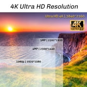 GW 16 Channel 4K NVR 8MP (3840x2160) H.265+ Video & Audio Starlight Smart AI Security Camera System - 8 x UltraHD 4K Human Detection PoE IP Dome Camera - 8MP (Two Times The Resolution of 4MP HD)