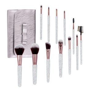 Brosses de maquillage Bling Crystal Professional Face Cosmétiques Mélanger Fondation liquide Poudrière Concealer Ombres oculaires Make Up Outil de beauté Glitter avec Pou