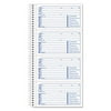 TOPS Spiralbound Message Book 2 3/4 x 5 Two-Part Carbonless 400/Book 4003