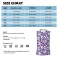 thumbnail image 4 of Bixox Men's blue flower Skull colorful Printed Shirt Sleeveless Fitness Tank Top-3X-Large, 4 of 5