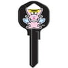 Hy-Ko KW1 Happy Bunny Angel Devil Key Blank, Metal, Multicolor, 4" x 2"