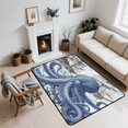 thumbnail image 7 of CURLYOOT Octopus Ocean Themed Area Rug 3x5 Ft Rugs for Entryway Entrance Kitchen, Washable Non Slip Indoor Floor Carpet for Bedroom Living Room, 7 of 7