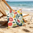 thumbnail image 4 of Btomtd Floral Fruit Throw Pillow Covers 18 x 18 Inch, Outdoor Waterproof Summer Pillow Case, Couch Pillow Covers for Courtyard Balcony Seat, A, 4 of 4