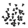 thumbnail image 1 of Generic 100pcs Black Fishing Hook Stops - Prevents Rig Rings from Slipping Off, made of TPR, Size 3.5x3mm, Lightweight at 0.91g for All Your Fishing Needs, 1 of 6