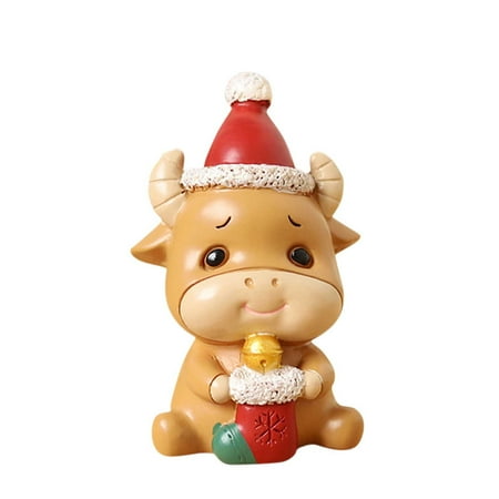 Yubnlvae Desktop Ornament Santa Home Statue Statue Craftwork Decorations Garden Miniature Christmas Resin Snowman Home DIY G