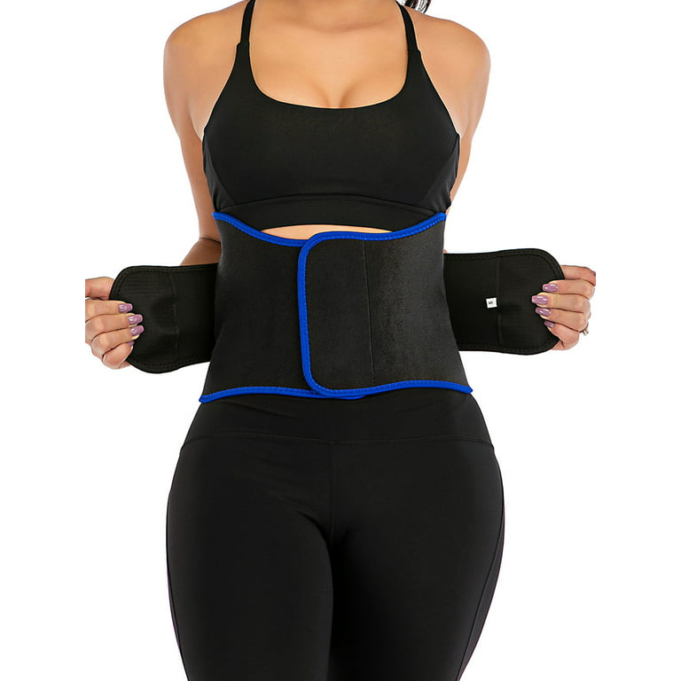 LELINTA Waist Trainer Belly Wrap for Weight Loss Sport Workout Body Shaper  Tummy Fat Burner Waist Cincher Trimmer Belt