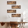 thumbnail image 3 of MUCHENGGIFT 4 Pieces Home Wall Decor Signs, THIS IS US/ TOGETHER/ BLESS THIS HOME/ FAMILY Wall Decor For Living Room Bedroom, Rustic Wooden Farmhouse Wall Art Decor, 4.7 x 13.8 Inch(White), 3 of 7