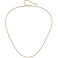 thumbnail image 4 of 14K Yellow Gold Adjustable 1.4mm Diamond Cut Wheat Chain - 22"- Made In Italy, 4 of 9